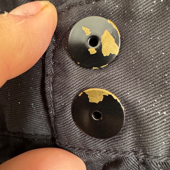 Zara trf Collection Women's Glitter Shortie Shorts Black 10 Summer Festival 1.5" - Picture 4 of 15